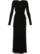 Christopher Esber Ribbed Knitted Dress - Black