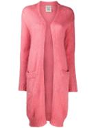 Semicouture Long Knit Cardigan - Pink