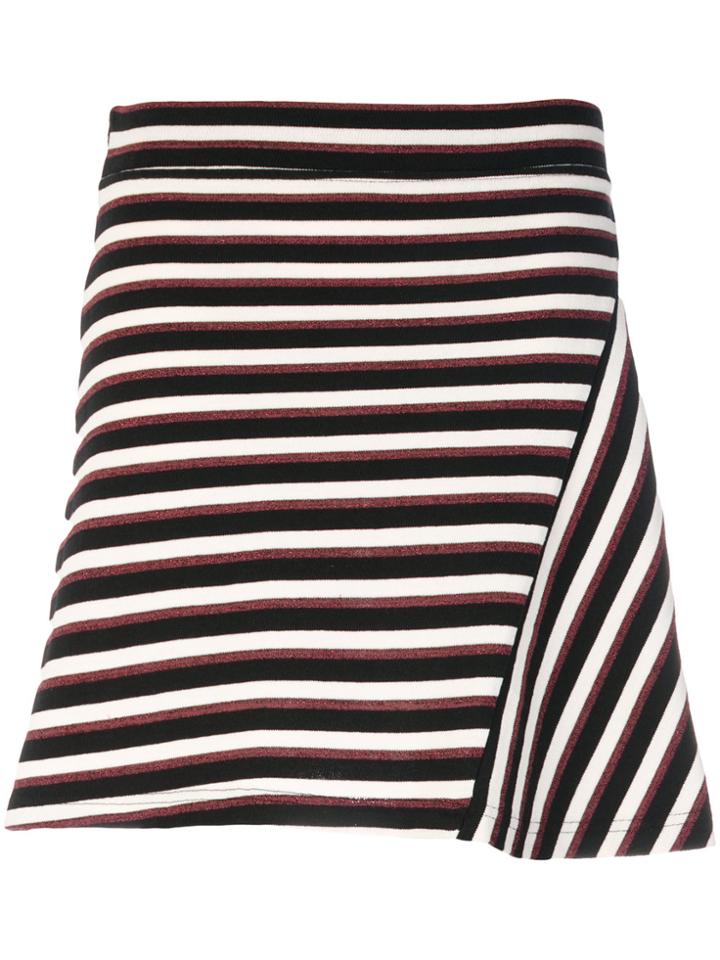 Maison Kitsuné Striped Fitted Skirt - Multicolour