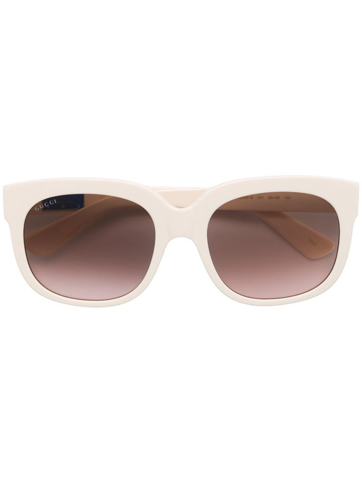 Gucci Eyewear Square Sunglasses - White