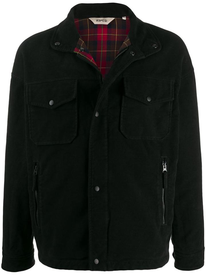 Aspesi Short Lightweight Jacket - Black