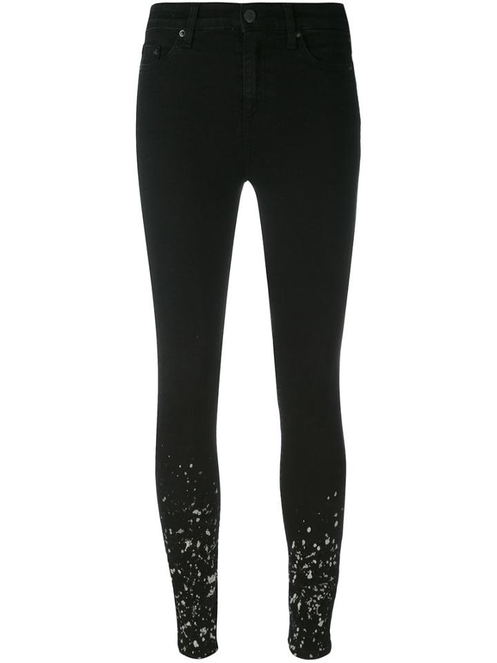 Vivienne Westwood - Splatter Trim Skinny Jeans - Women - Cotton/polyester/spandex/elastane - 28, Women's, Black, Cotton/polyester/spandex/elastane