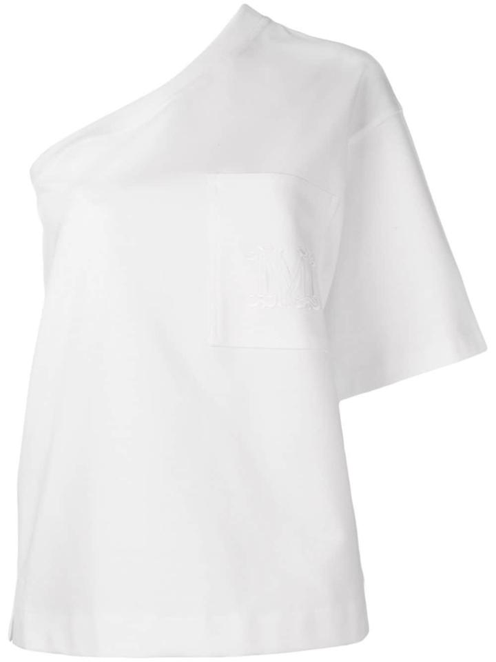 Max Mara Asymmetric Top - White