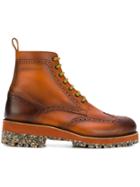Dsquared2 Lug Sole Ankle Boots - Brown