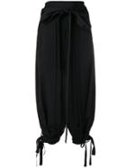 Jw Anderson Paper Bag Waist Trousers - Black