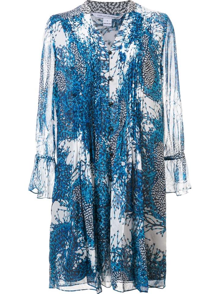 Diane Von Furstenberg 'kourtini' Dress, Women's, Size: 14, Blue, Silk