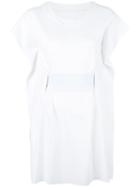 Mm6 Maison Margiela Belted Dress, Women's, Size: Small, White, Viscose/polyamide/spandex/elastane