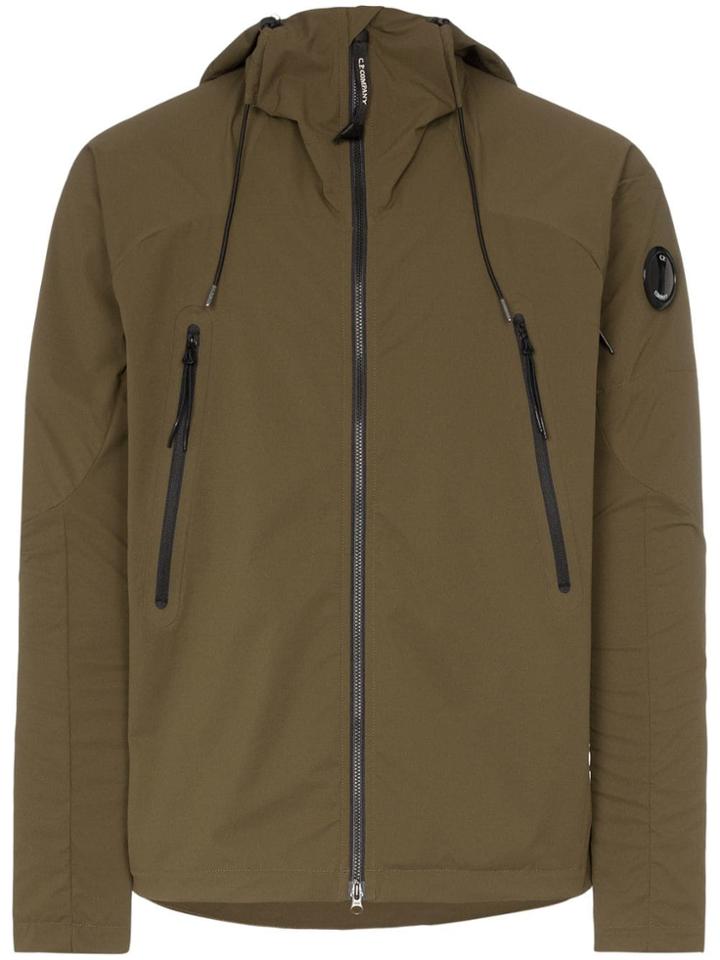 Cp Company Lens Sleeve Hooded Jacket - Green