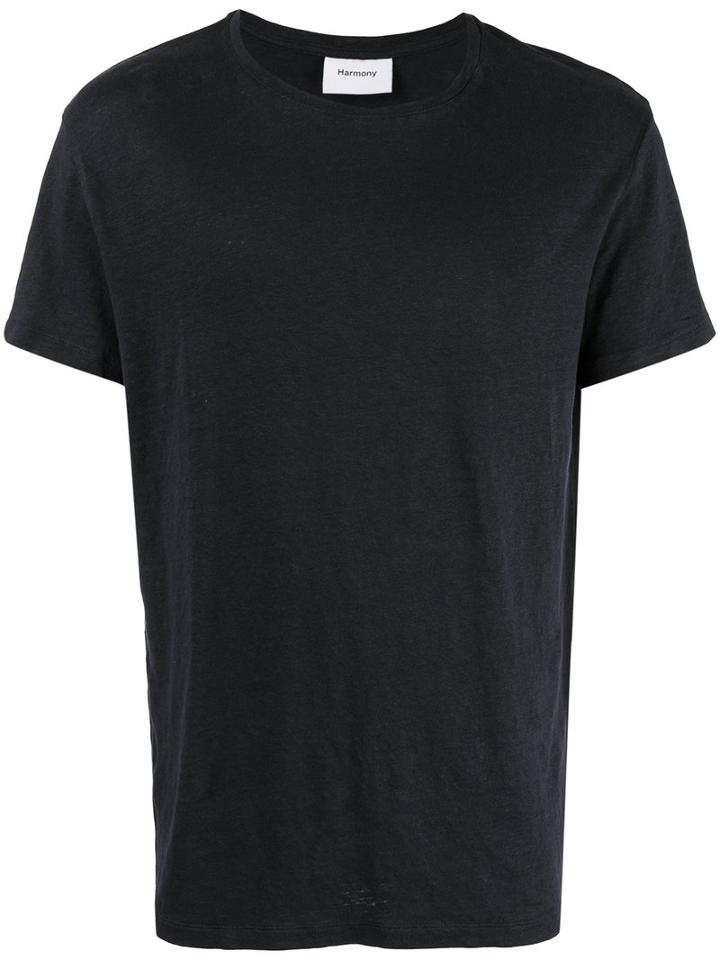 Harmony Paris Loose Fit T-shirt, Men's, Size: Small, Black, Linen/flax