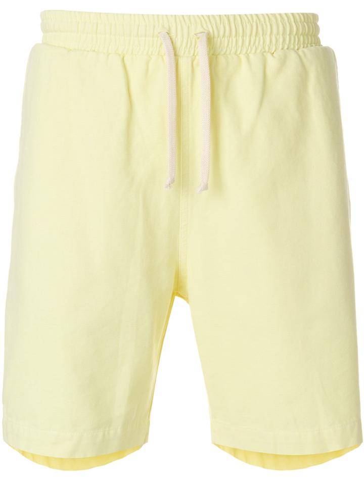 Universal Works Drawstring Beach Shorts - Yellow & Orange