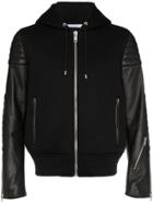 Givenchy Hooded Lambskin Leather Jacket - Black