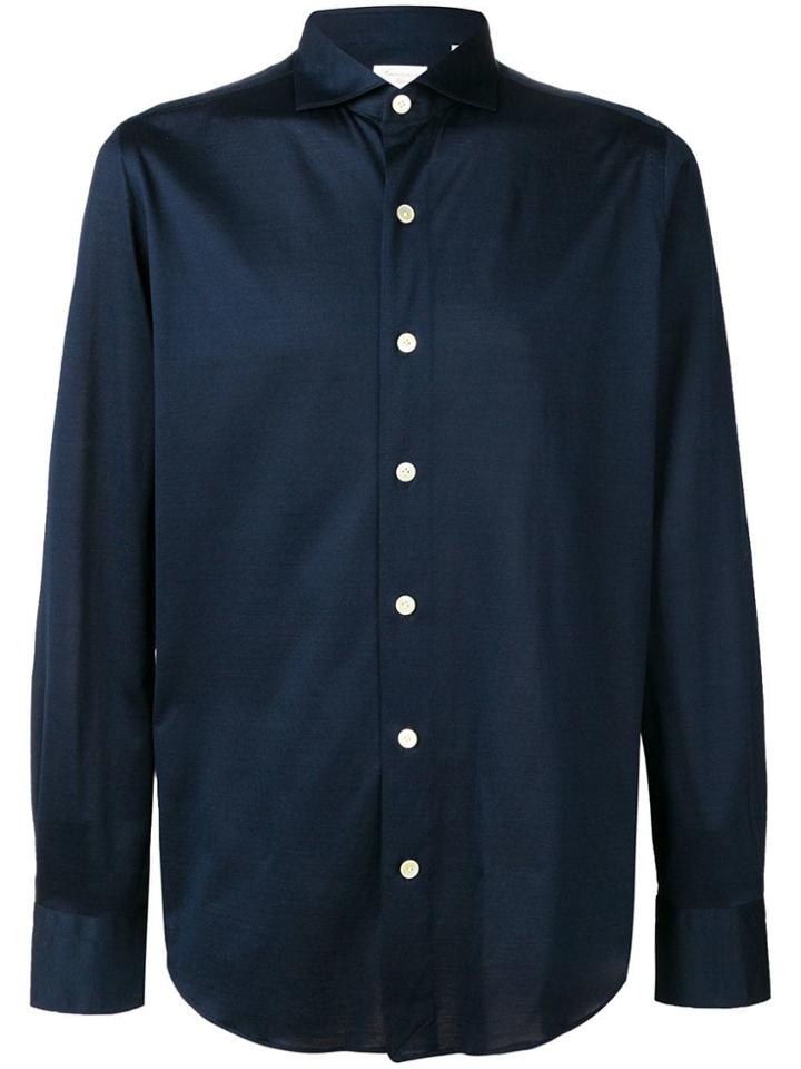 Finamore 1925 Napoli Jersey Shirt - Blue