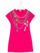 Little Marc Jacobs - Printed Dress - Kids - Cotton/spandex/elastane/viscose - 5 Yrs, Pink/purple