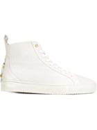Android Homme Alfa Hi-tops, Men's, Size: 46, White, Calf Leather/leather/rubber