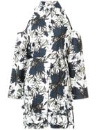 Nina Ricci Flower Print Shirt Dress - Blue