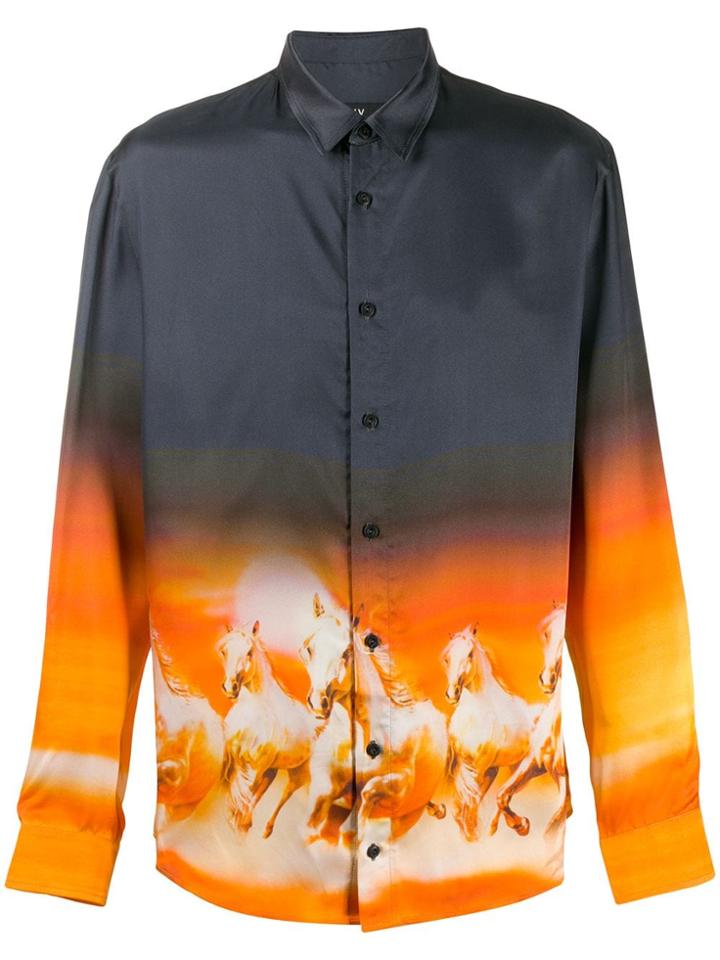 Misbhv Horse Print Shirt - Blue