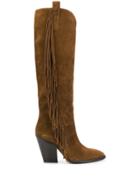 Ash Elodie Fringed Boots - Brown