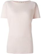 Helmut Lang Open Back T-shirt, Women's, Size: S, Pink/purple, Cotton/modal