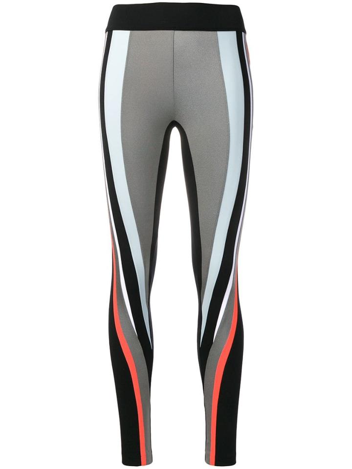 No Ka' Oi Graphic Stripe Leggings - Black
