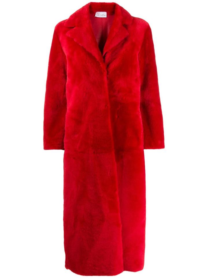 Red Valentino Red(v) Oversized Midi Coat