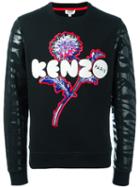 Kenzo Dandelion And Tiger Stripes Sweatshirt, Men's, Size: Xl, Black, Cotton