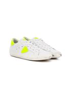 Philippe Model Kids Neon Detailed Sneakers - White