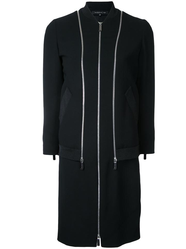 Three-quarters Sleeve Fitted Dress - Women - Polyester - 38, Black, Polyester, Barbara Bui