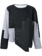 Aganovich Colour Block Sweatshirt, Men's, Size: 50, Black, Cotton