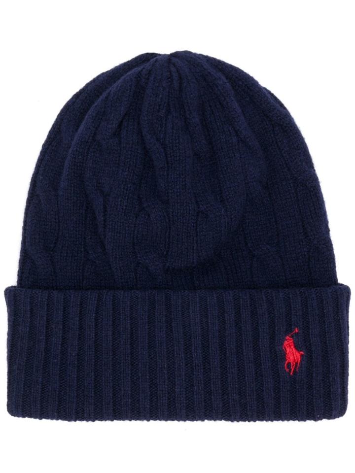 Polo Ralph Lauren Cable Knit Beanie - Blue