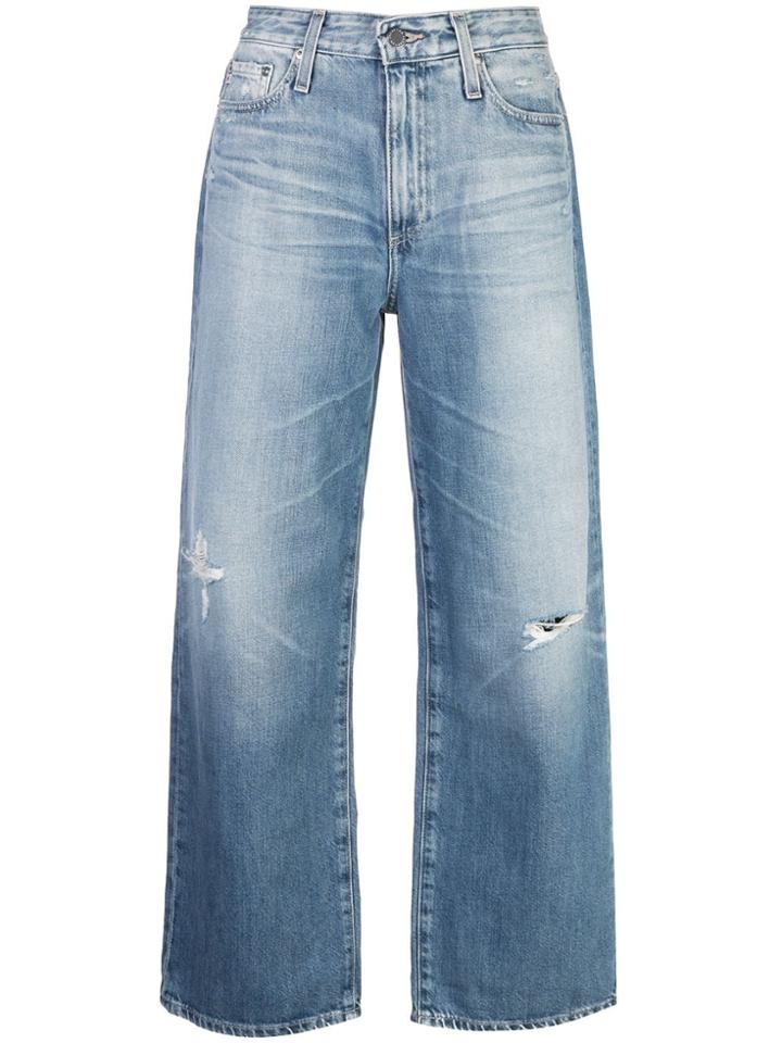Ag Jeans Bootcut High Rise Jeans - Blue