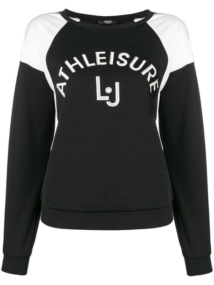 Liu Jo Ribbed Sweatshirt - Black