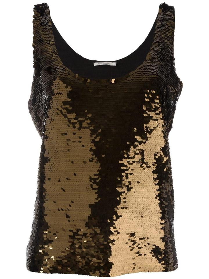 Mes Demoiselles Sequinned Tank Top - Black