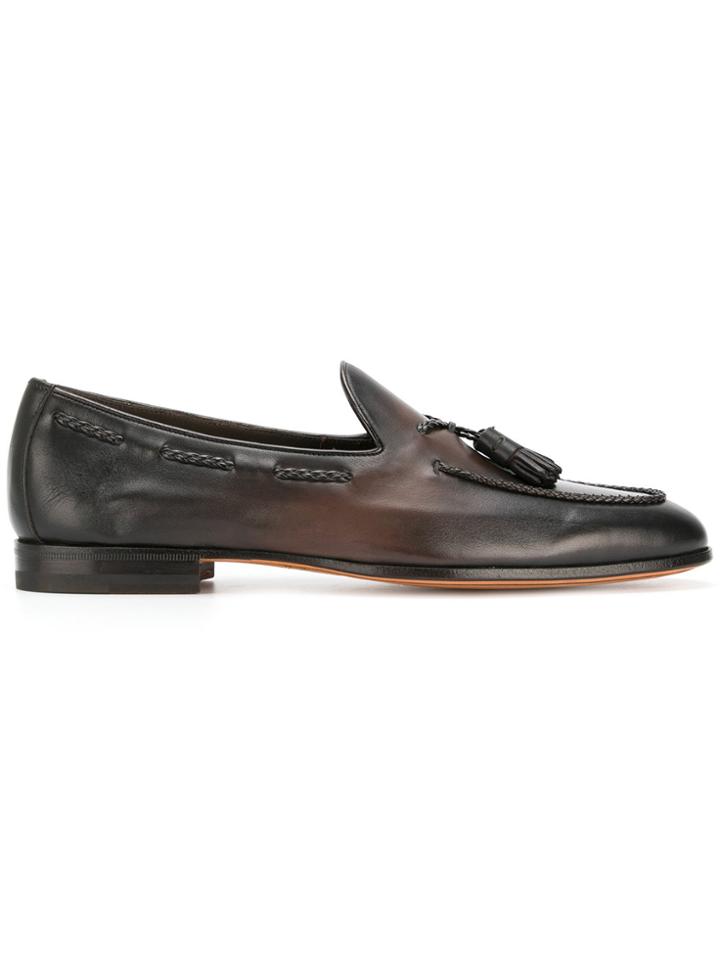 Santoni Tassel Loafers - Brown