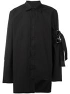 D.gnak Sleeve Strap Shirt, Men's, Size: 50, Black, Cotton