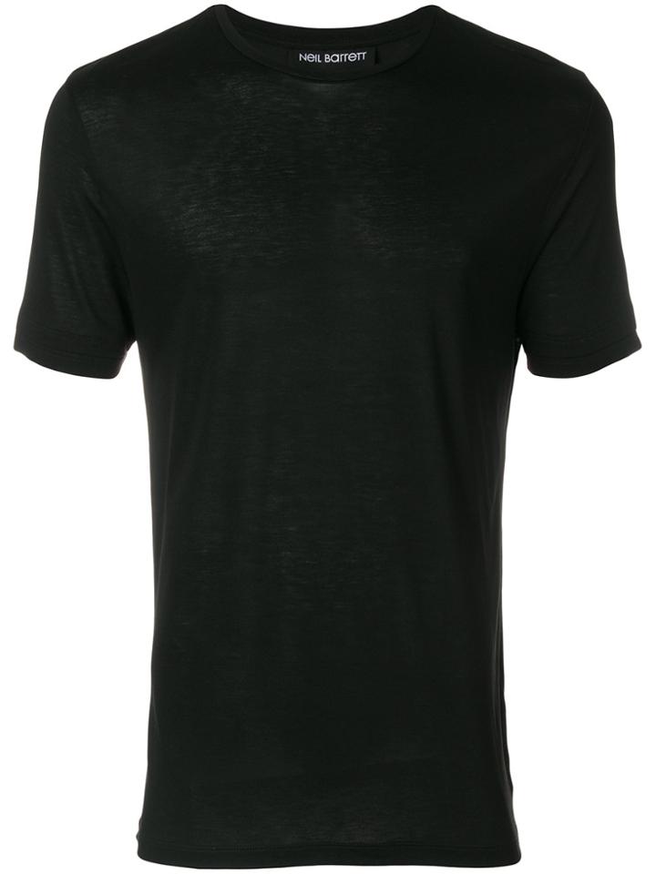 Neil Barrett Lightning Bolt Detail T-shirt - Black