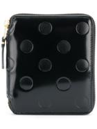 Comme Des Garçons Wallet Dot Detail Zipped Wallet - Black