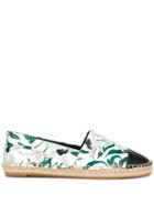 Tory Burch All-over Print Espadrilles - White