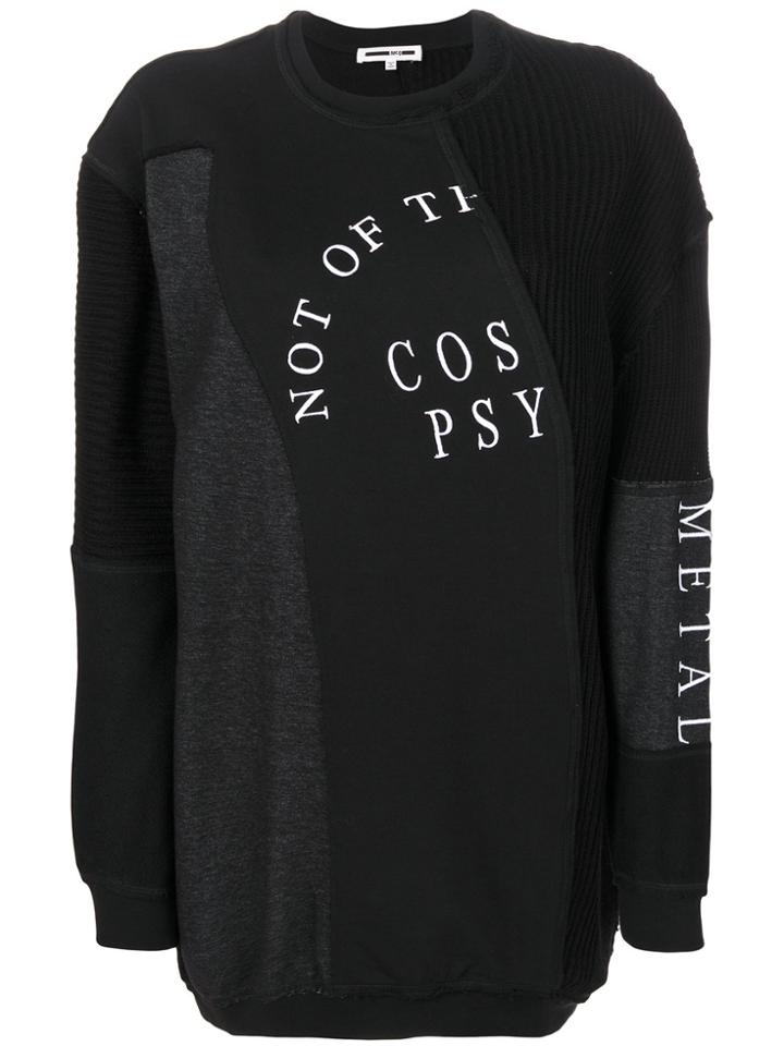 Mcq Alexander Mcqueen Patchwork Sweat Dress - Black