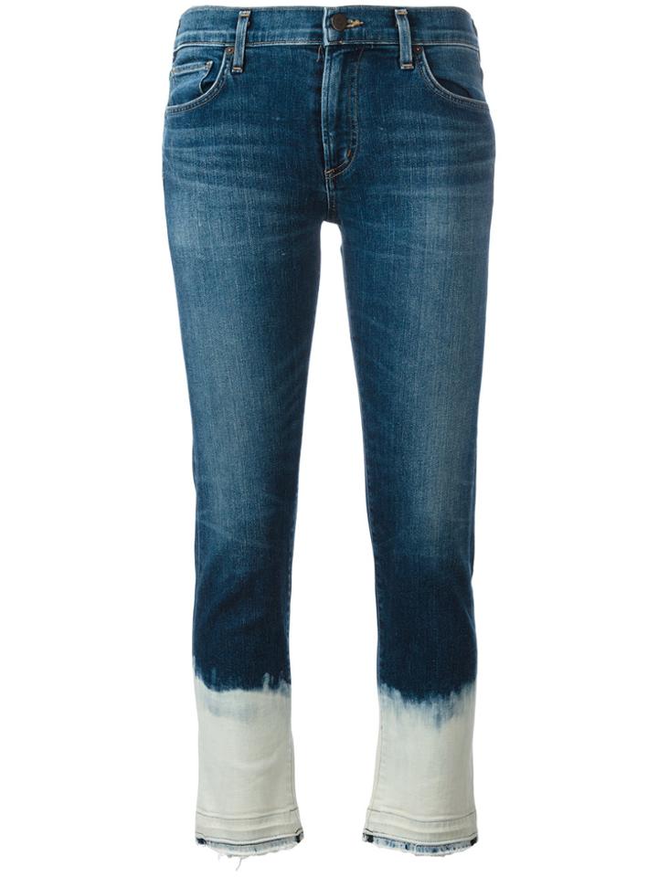 Citizens Of Humanity Bleached Hem Jeans - Blue