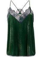 Zadig & Voltaire Christy Velvet Camisole - Green