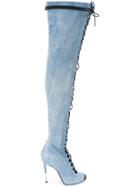Balmain Denim Campbel Boots - Blue
