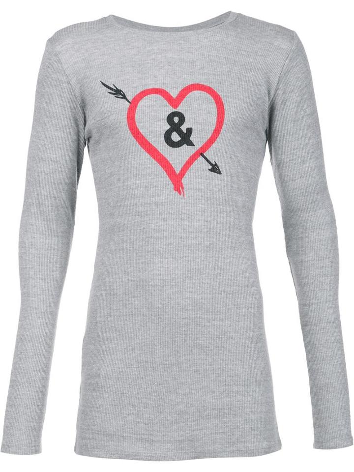 Judson Harmon 'ampersand Collab' T-shirt, Adult Unisex, Size: Medium, Grey, Viscose/wool