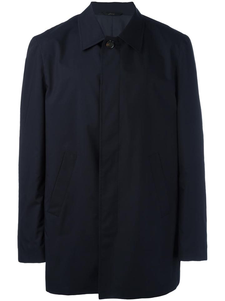 Brioni Single Breasted Coat - Blue