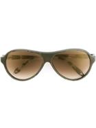 Victoria Beckham Round Frame Sunglasses - Green