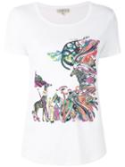 Etro - Printed T-shirt - Women - Cotton - 46, White, Cotton