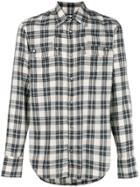 Maison Margiela Checked Button Shirt - Grey