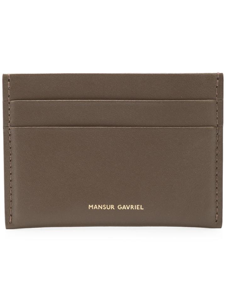 Mansur Gavriel Logo Cardholder - Brown
