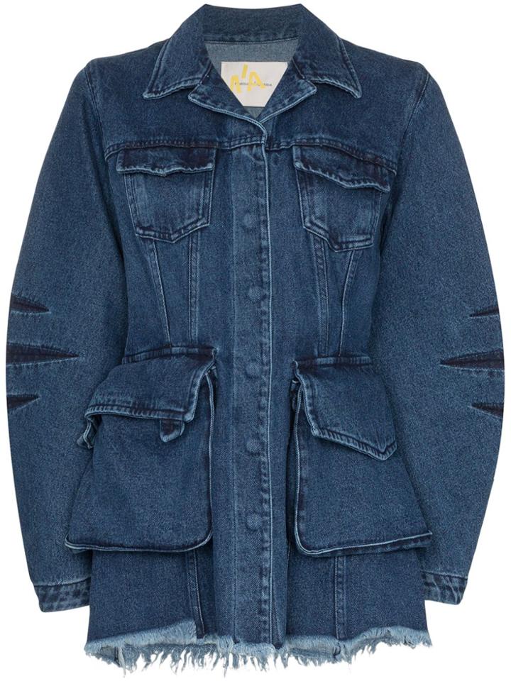 Marques'almeida Multi-pocket Denim Jacket - Blue