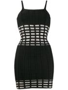 A.n.g.e.l.o. Vintage Cult 2000's Checked Panel Banded Dress - Black