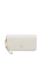 Prada Saffiano Logo Plaque Mini Bag - White